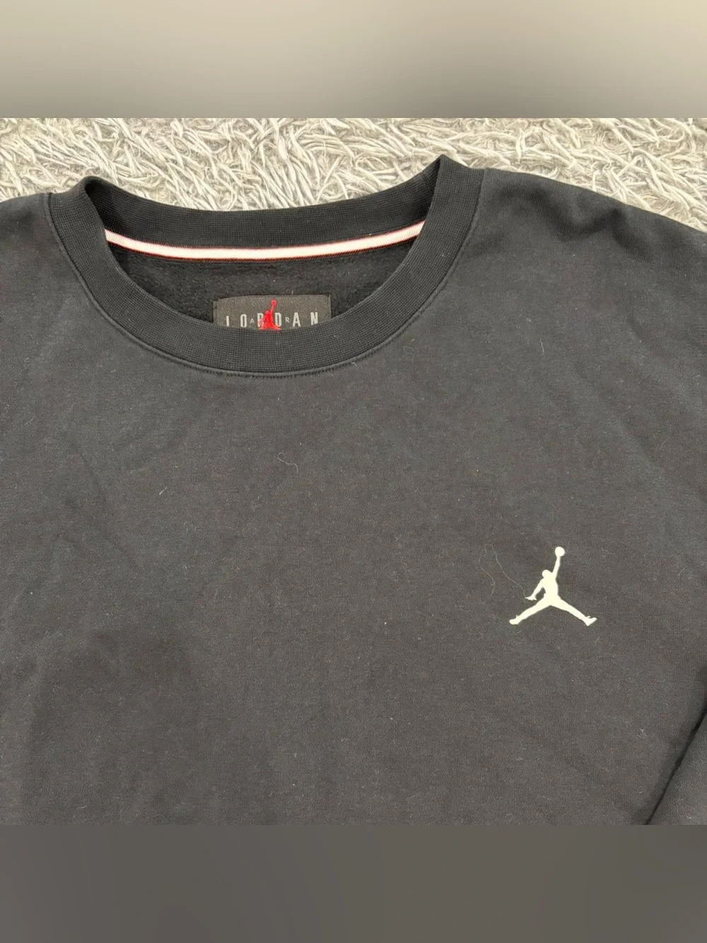 Air Jordan Men’s Black Flight MVP Graphic Fleece Crew Neck Sweatshirt Size 2XL